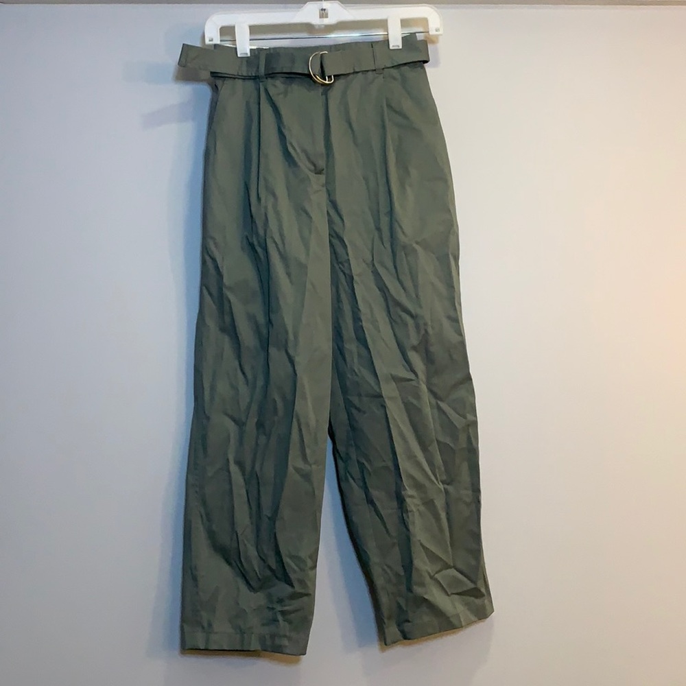 ✨HP✨ J Crew Olive Paperbag Pant
